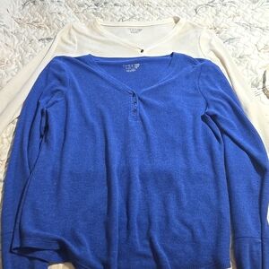 Budke Of 2 Long Sleeve Light Thermal Shitrs